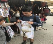 So apparently this old lady is helping my friend to find the right sized penis apron for him from 100 old lady sex