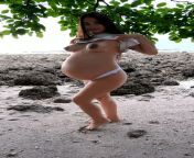 Crazy pregnant Asian from pregnant asian dildo