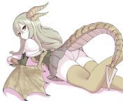 Cute Dragon Girl Upskirt (Okamura) from iskart girl upskirt pussy