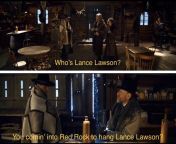 In The Hateful Eight (2015), John Ruth and Chris Mannix both make references to a character named Lance Lawson. This is a nod by Quentin Tarantino to his old boss, Lance Lawson, owner of Video Archives, the famed video rental store in Hermosa Beach, CA wh from hinduea xxxx dasi new 2015