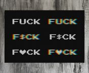 [PATTERN] A few flavors of &#34;FUCK&#34; in Arcade Alphabet -- seemed appropriate for 2020? from slimdog 2020