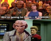 Janeway is not a union man from janeway