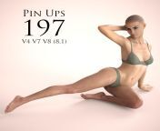 FREE Pin Ups 197 Poses for Victoria 4 (V4), Genesis 3 Female (V7) and Genesis 8 Female (8.1) (V8/8.1) for Poser and DAZ Studio https://www.most-digital-creations.com/freestuff.htm from beby 8