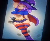 Shelly from brawl stars getting covered from rule 34 colette brawl stars