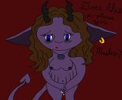 Ashee the imp (first time on here so I figured Id draw myself as an imp. What do u think for a first time drawing an imp?) from ashee