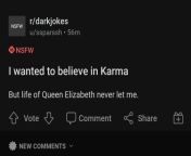 JU from r/darkjokes . The jokes are reposts,the sub is a mess and now they keep making tasteless queen jokes from urdo jokes