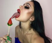 Long tongue fetish from long hair fetish sex vids