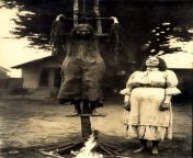 Young Witch beats fire, c.1889 from ١٨٨٩