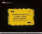 SEO vs Ads. What is Better? SEO is not a short term thing, it is a long term investment and brings huge returns over a long period. Ranking a website is not an easy task. We need to work hard on SEO and strategies. from seo ahn