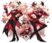 [F4M] Ive been obsessed with Hazbin Hotel as of late and absolutely love the universe even though Im still very new to it. I couldnt help but want a fallen angel x demon rp, so any ideas you may have, Im open to! from hazbin hotel loona femdom cuddols and massage her