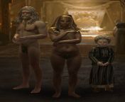 My dynasty of nudist, cannibal, albino giants finally has an heir who got the albino trait. Now I just have to find her a giant husband. from jf best of nudist