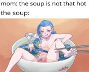 Soup from nude soup