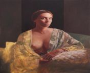 La Chambre Secrete de Cherie, Svetlana Gerrero, acrylic oil canvas, 2020 from svetlana khodch