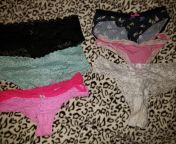 [Selling] clearing out some panties I&#39;ve had since High School... which pair do you want me to dirty up for you? 20 year old college student and model- juicy pussy and ass. Each sale includes shipping cost and comes with an exclusive pic of me in thefrom college student girl skirt pink pussy
