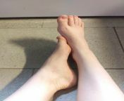 Just sitting on the kitchen floor waiting for cookies in the oven&amp; the cool floor felt nice on my feet. Wanna see more of these cute toes? Im selling Pics/videos. DM me if interested ? from hot sensual sex on the kitchen after morning cup of coffee