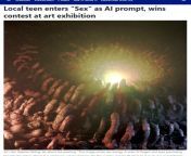 Local teen enters &#34;Sex&#34; as AI prompt, wins contest at art exhibition from xxxxxxx kerala gels 3gpamil local teen age bo