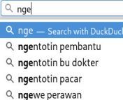 Mau ketik ngedotcom di search bar, rekomendasinya tak disangka-sangka. from indonesia sakit tapi sedap betul tak