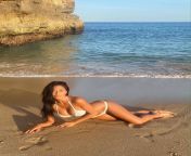 Nicole Scherzinger modelling a white bikini from nicole scherzinger nude leak preview 25 jpg