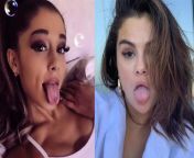 Would You Rather give a facial to Ariana Grande or Selena Gomez? from selena gomez shows sideboob video 1