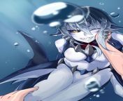 I was looking for some extra credit so I signed on to do some works with genetics with sharks or something. Last week I was your ordinary high school girl, but now Im a shark girl! I can even change my legs from fins and legs... and breathe water! from srilinka school girl