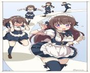 Maid Girl Transformation ( MtF Maid ) By Goroudx from tg transformation mtf gender swap animated