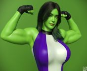 She Hulk (Rude Frog 3D) from she hulk transformation sex 3d