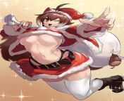More christmas Makoto, this time by psk_sk3 from psk srush