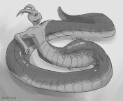 &#123;Image&#125; naga vore commission for anonymous (by tealfiend) [male pred, naga pred, digestion] from naga air