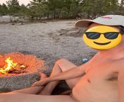 Went camping last weekend and hung out naked by a fire all night. from alyzza agustin all out naked
