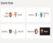 UEFA Europa League QF draw from qf ezxcygqo