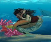 The Siren &amp; The Sea: Calypso &amp; Syrena underwater embrace (PiraticalPersona) [Pirates of the Caribbean] from sofia carson pirates of the caribbean dead men tell no tales premiere in hollywood 05 18 2017 jpg