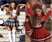 Ari in the schoolgirl outfit or in the cheerleader outfit? from ari monae