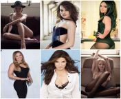 Pom Klementieff, Daisy Ridley, Mila Kunis, Ronda Rousey, Sandra Bullock, and Jennifer Lawrence. 2 for lap dance, missionary and cowgirl, 2 for pile driver anal, and 2 for deepthroat from payal milk sandra xxx and sanaaked roosha