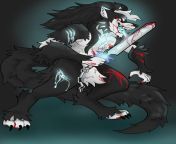 [X] **BLOOD TW** werewolf commission!! (art by me!) from furry werewolf sex
