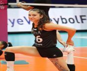 Turkish volleyball player Saliha Şahin from Şahin baldi