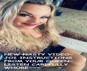 JOI Instructions from your Queen!!!!! Hot new video at naughtyalaya.com from sheba rani manu queen selfi vairl video morning