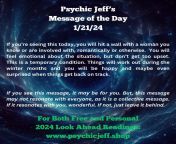 Free Psychic Message of the Day 1/21/24 from psychic midnig