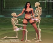 Yennifers Spooky Skeletons Pt.1 (ValanquarStudios/me) from skeletons