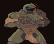[M4F] The Doom Slayer approaches you on board of the U.A.C ship you see his buldge and instantly know what he wants you get the honor of being fucked by a legend The Slayer himself from demon slayer spider demon