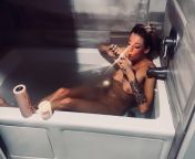 Gorgeous single mom relaxing in the bathtub ? from beautiful single mom cleaning in the house