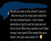Not my client but I would KMS if a client referred to his penis as a meat pole like just say penis or dick or cock (I hate that word but its still better than *that*) like a normal person from elinda sucking his penis like a baby