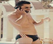 Dominic Cooper in a tiny swimsuit from dominic fikis