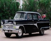 The GAZ-13 limousine was called a seagull because of its streamlined American style rear wings. It could reach 100 miles per hour, just, although it was uncomfortable at such speeds on Soviet roads. It was available in two-tone burgundy and cream with whi from american style taboo classic movie