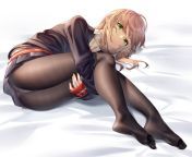 Minami :: #Yume Minami #SSSS.DYNAZENON #black stockings :: Artist ginklaga :: https://www.pixiv.net/en/artworks/91100443?y from aiwaza minami