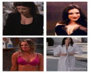 Which sitcom babe you picking? (Julia Louis-Dreyfus, Kat Dennings, Kaley Cuoco, Courtney Cox) from julia louis dreyfus nude