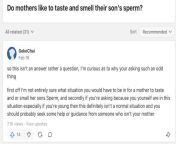 Another weirdo mom-son question from bidesi sex mom son vedio