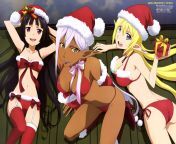 Animedia December 2015 Poster of GATE featuring Rory, Tuka and Yao from baldur gate uncensored