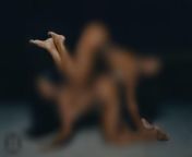 Enjoy nude model feet! from bd company nude model with tail kneeling legs