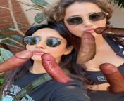 Aisha Sharma &amp; Neha Sharma together having blowbang from neha sharma sexx