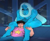 Steven decided to check on an old friend so she wouldn&#39;t be sad &#124; Blue Diamod and Steven (R4stishk4) [Steven Universe] from steven gerrard
